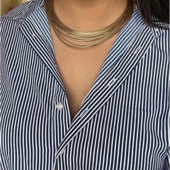 14k omega like strand necklace - Picture 4 of 5